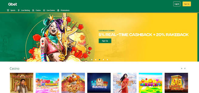 Qbet Live Casino Sectie